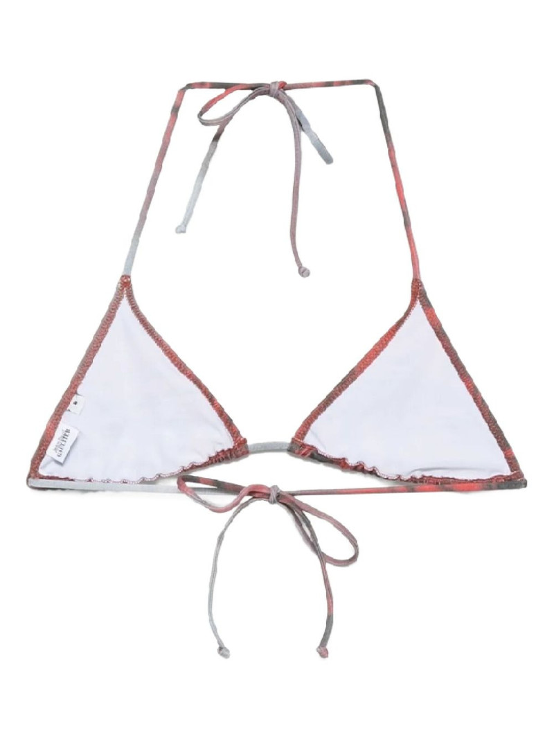 Jean Paul Gaultier Blurry Roses bikini top outlook