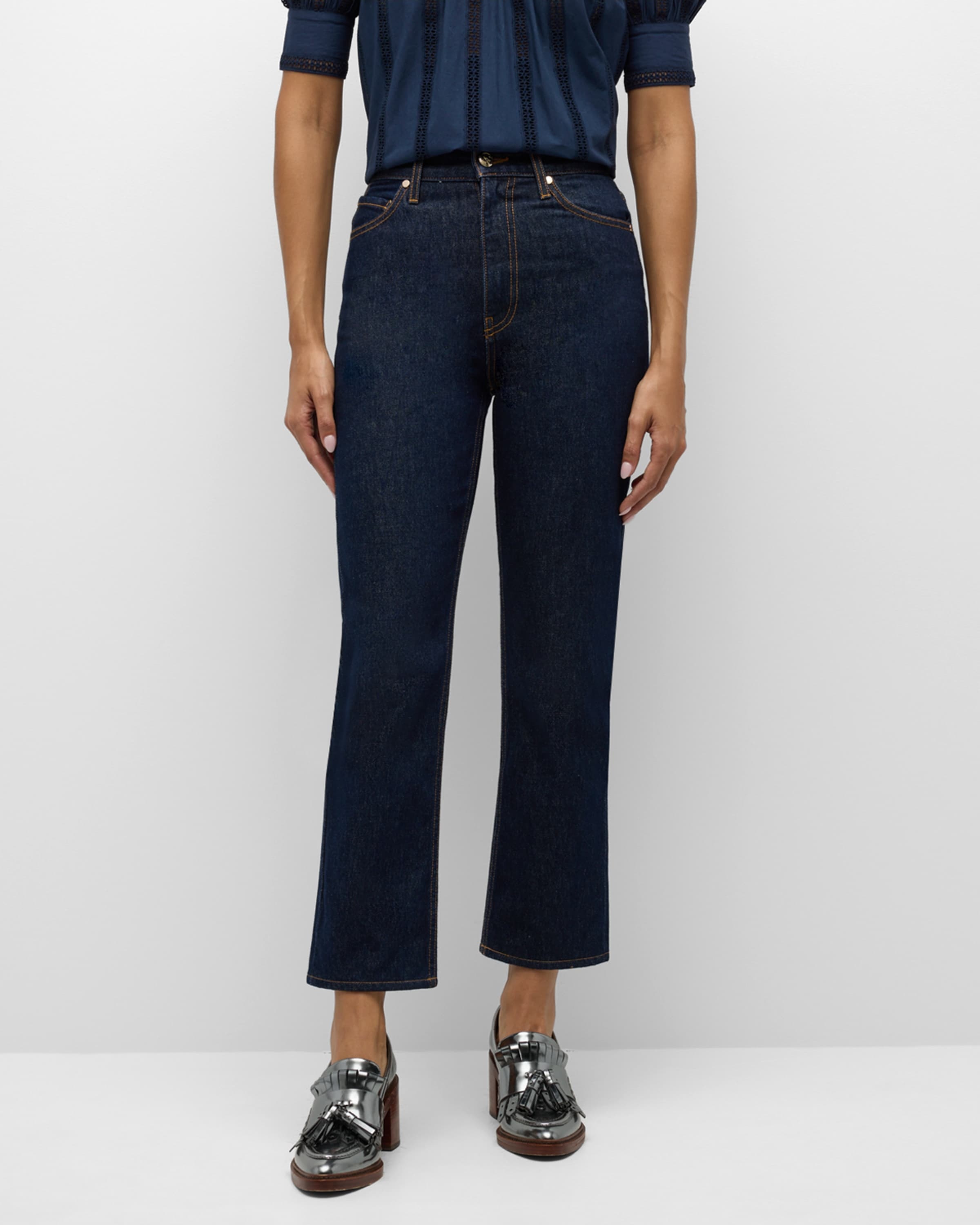 The Agnes Cropped Straight-Leg Denim Jeans - 2