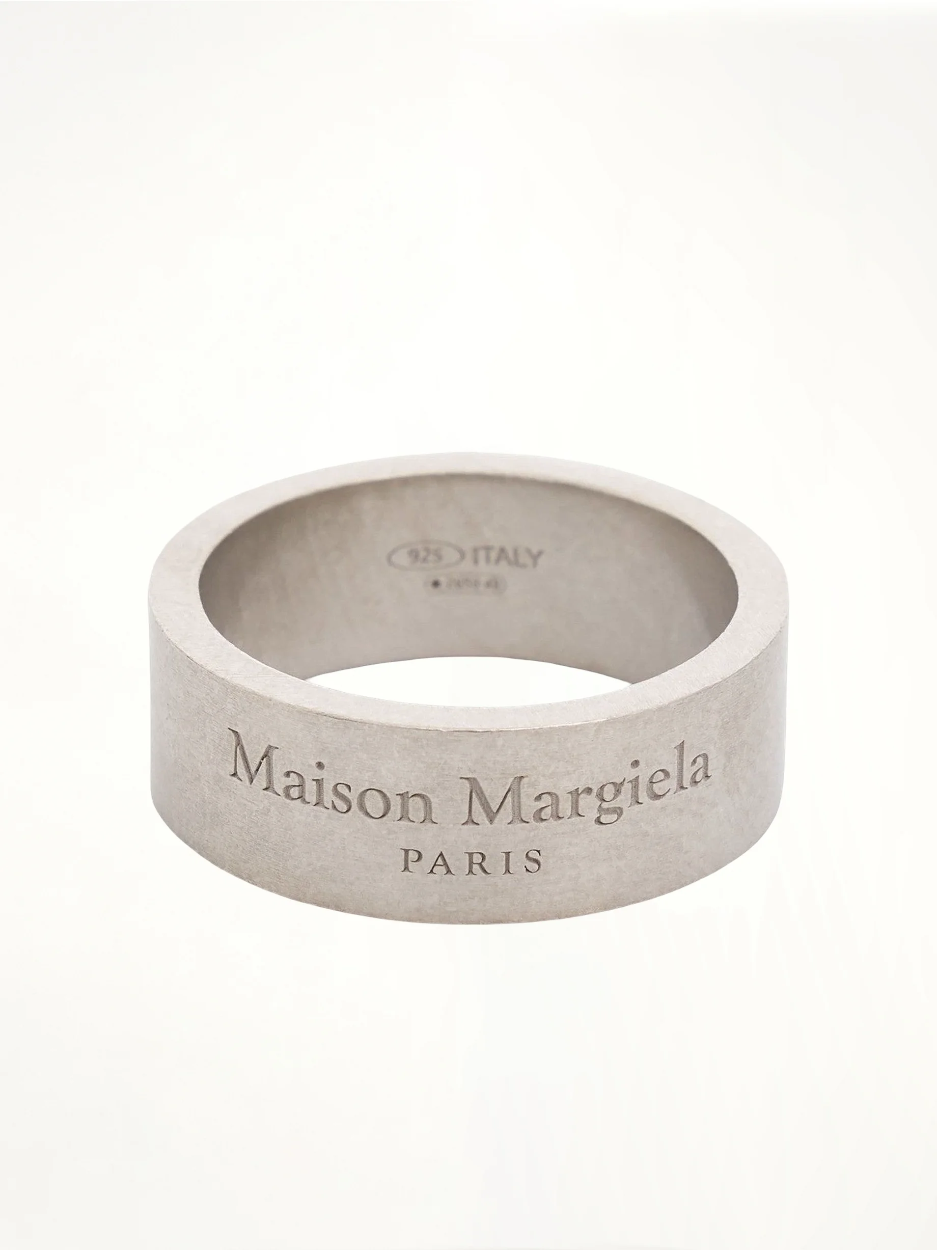 Etched Logo Ring in Silver - 1