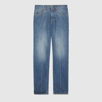 GUCCI Regular fit marble washed jeans outlook