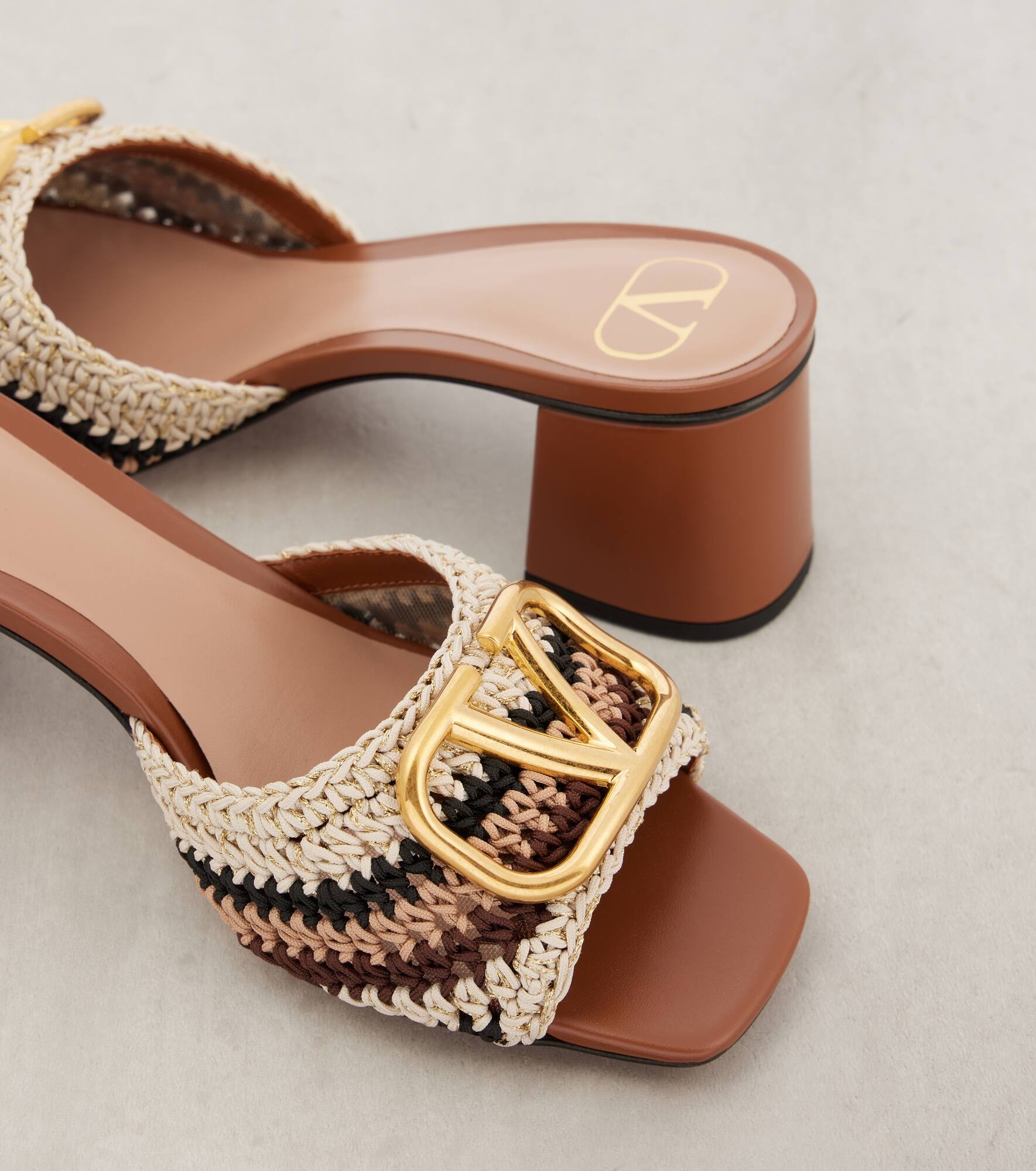 VLogo Signature crochet mules - 5