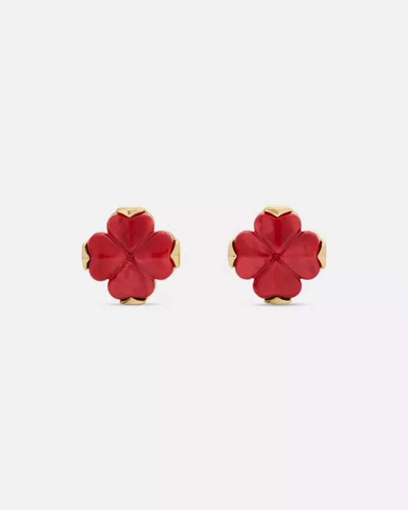 Spade Flower Studs - 1