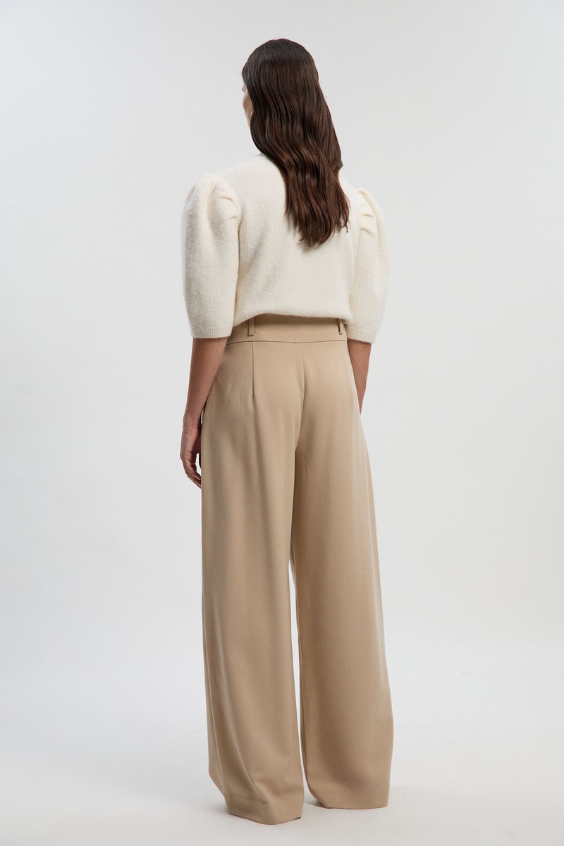Compact Stretch Essential Tailored Wide Leg Trouser 5