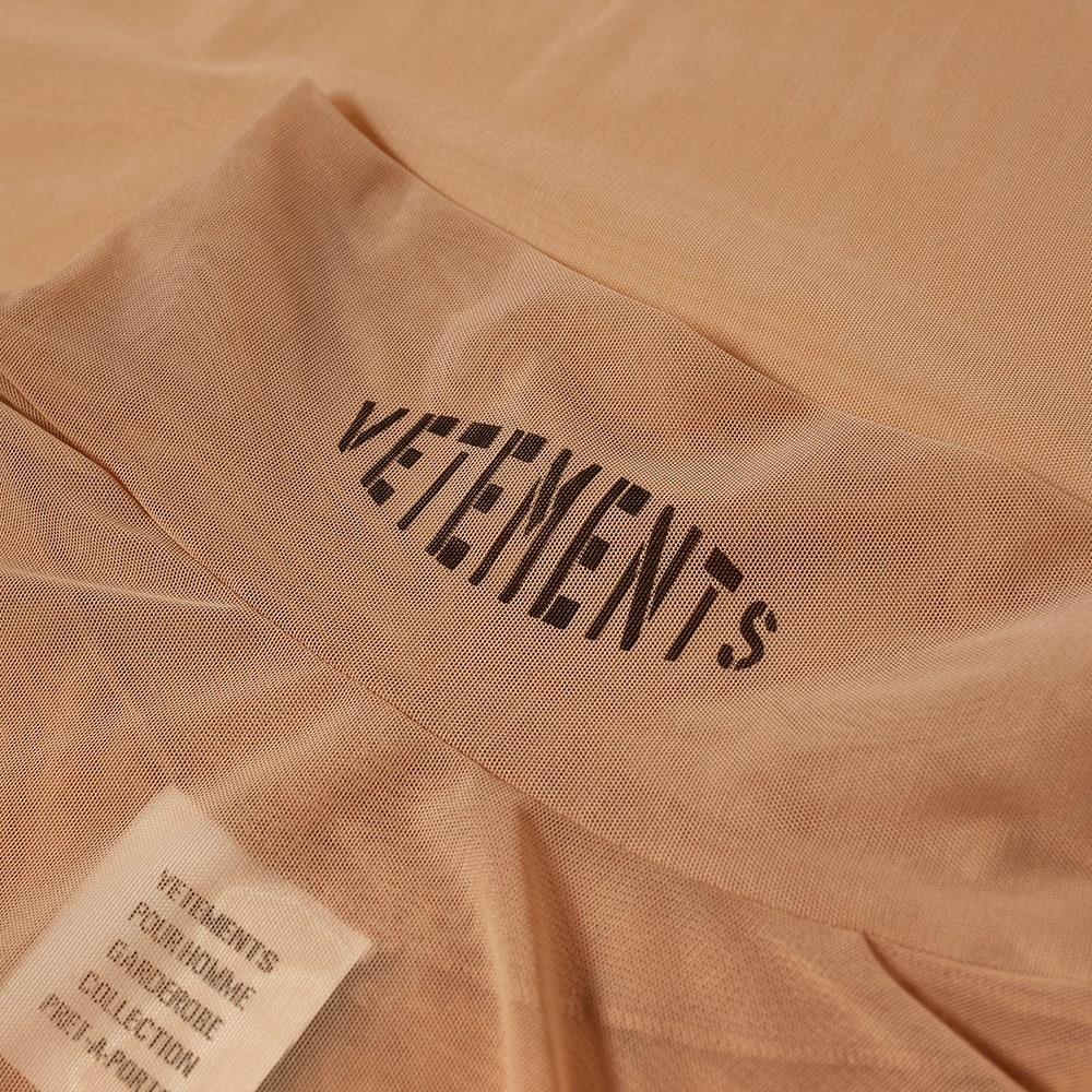 VETEMENTS Maison De Couture Transparent Logo Tee - 3