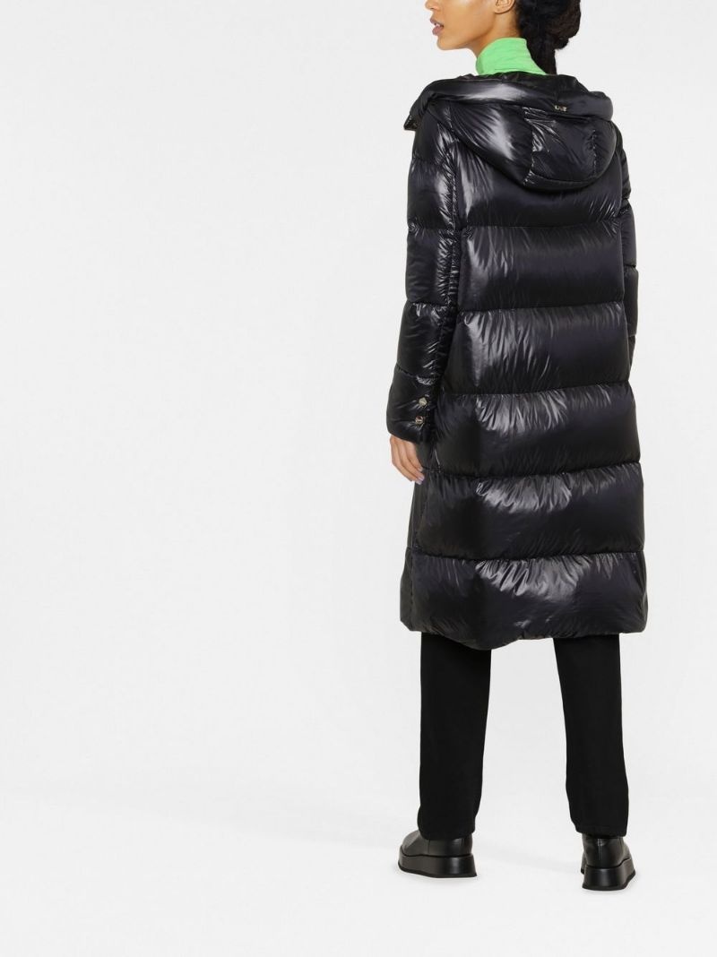 quilted padded zipped coat - 4