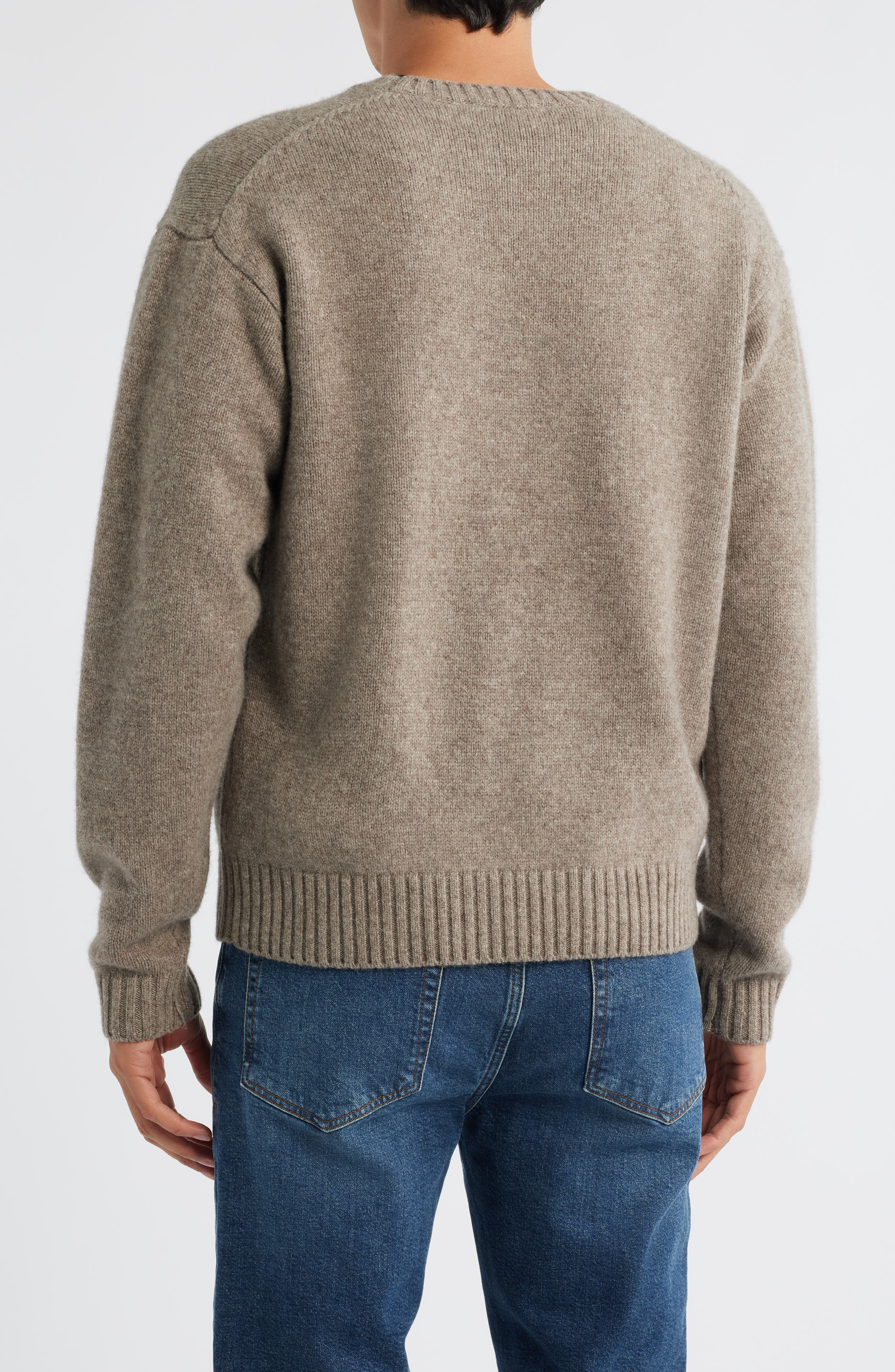 FRAME Yak Hair & Merino Wool Sweater in Dark Taupe at Nordstrom - 2