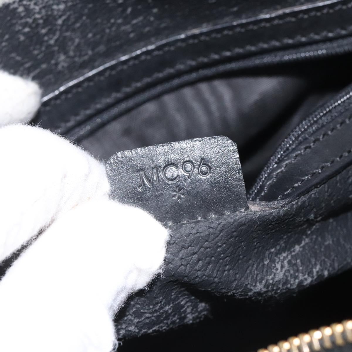 CELINE Macadam Canvas Hand Bag Pvc Leather Black - 12