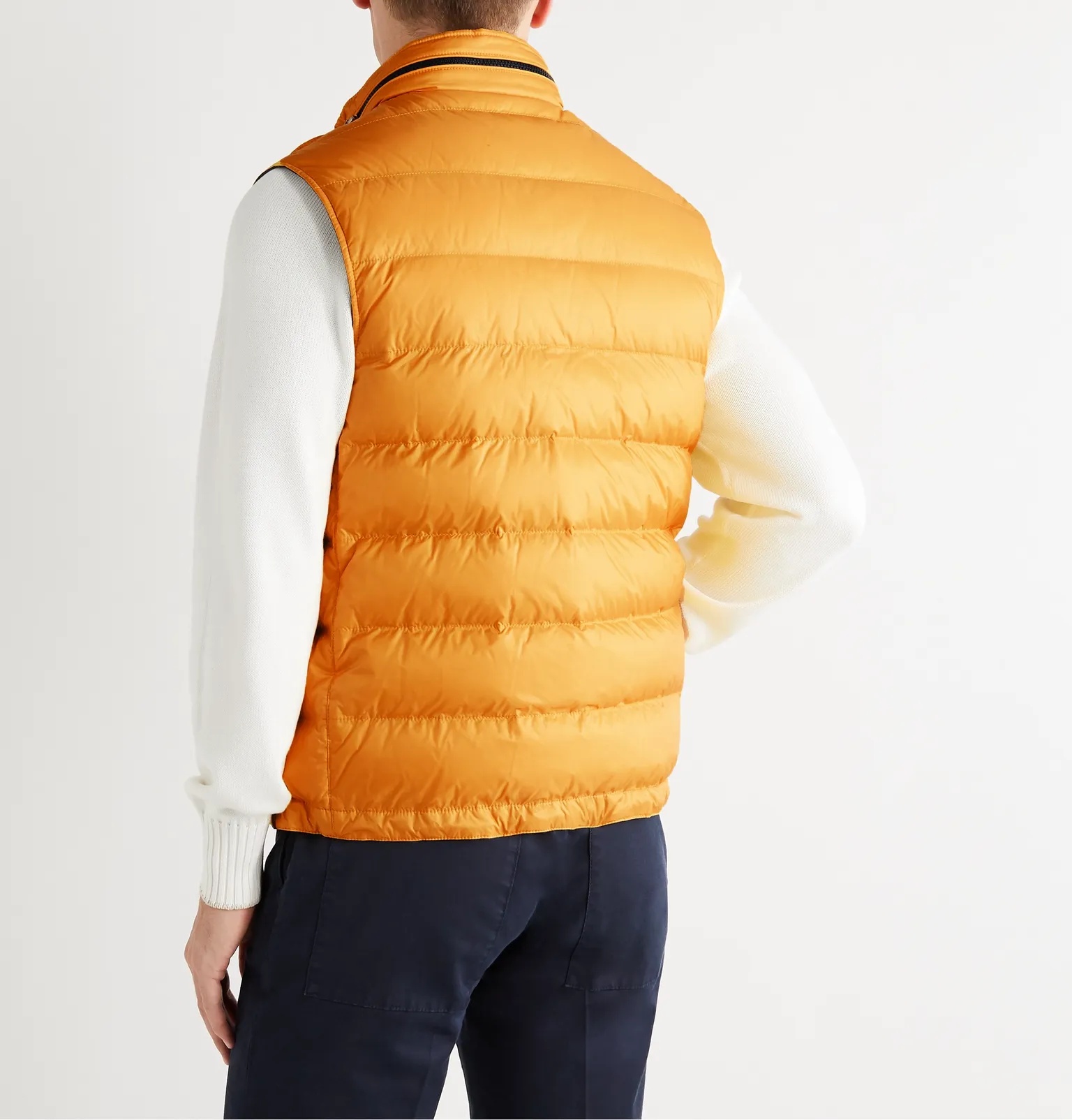 Quilted Nylon Down Gilet - 4