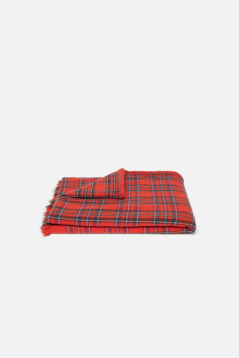 The Elder Statesman TARTAN WOVEN THROW outlook