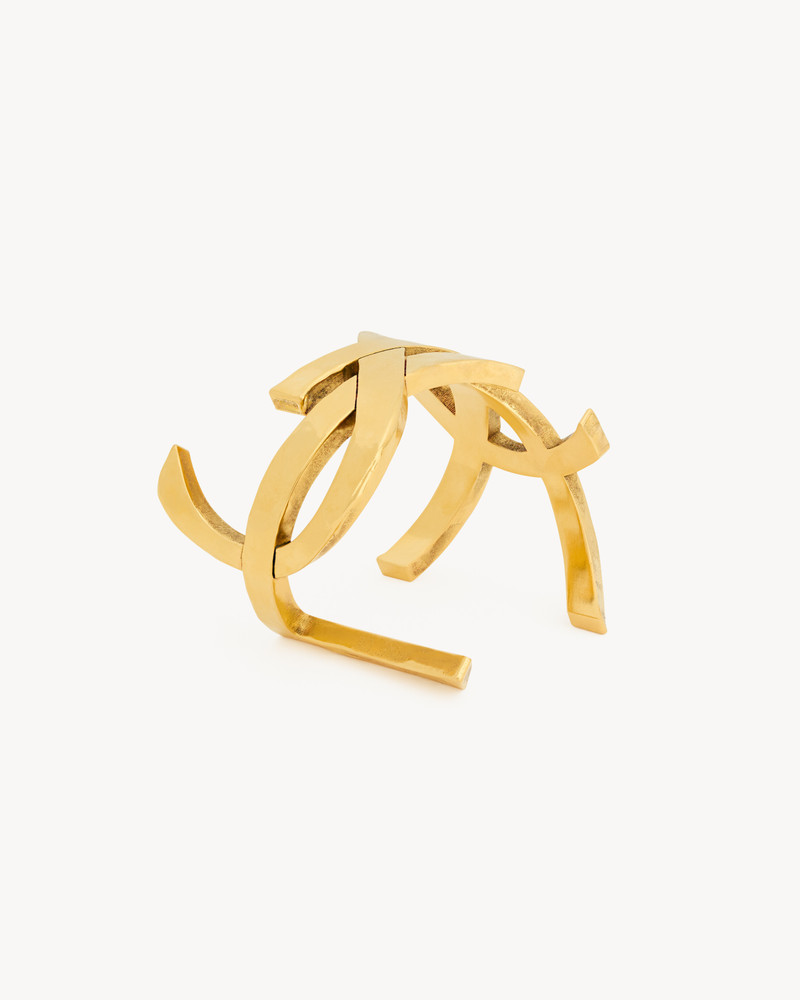 SAINT LAURENT CASSANDRE CUFF IN METAL outlook