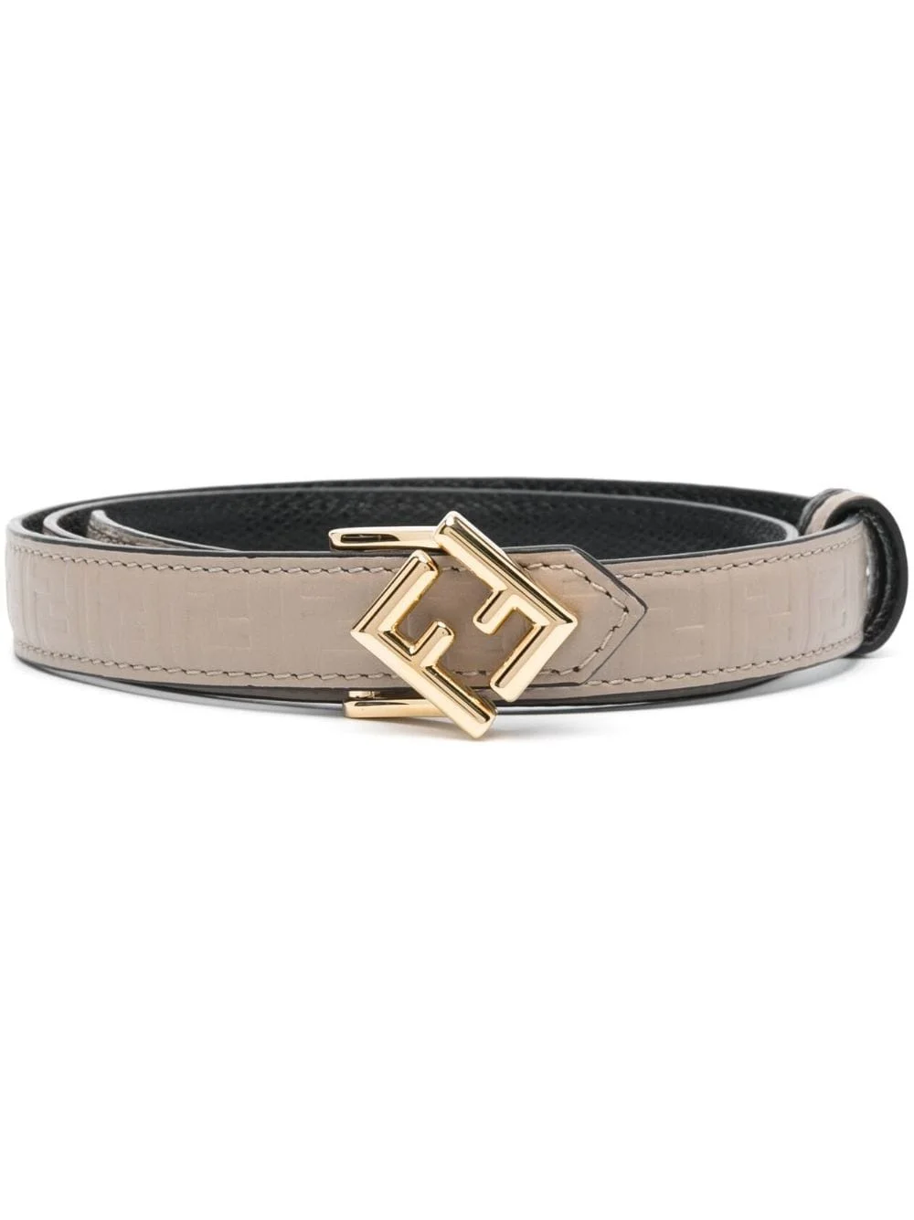 monogram leather belt - 1