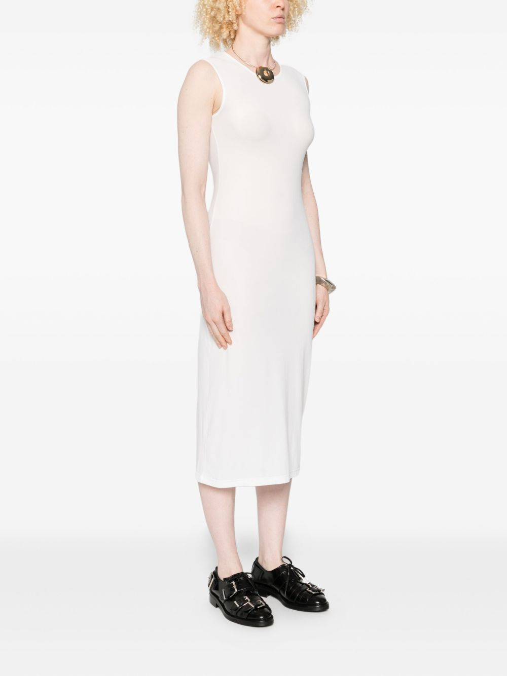 sleeveless round-neck dress - 3