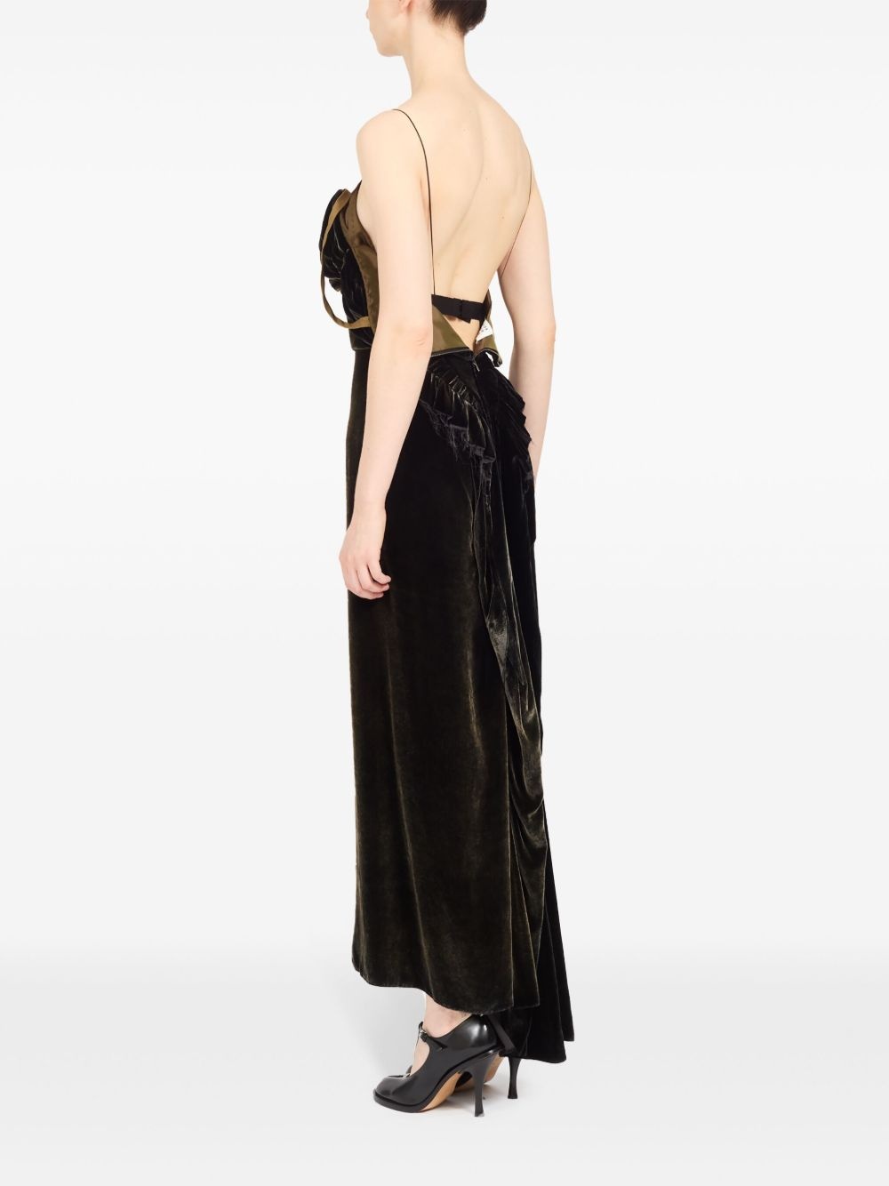 low-back maxi dress - 6