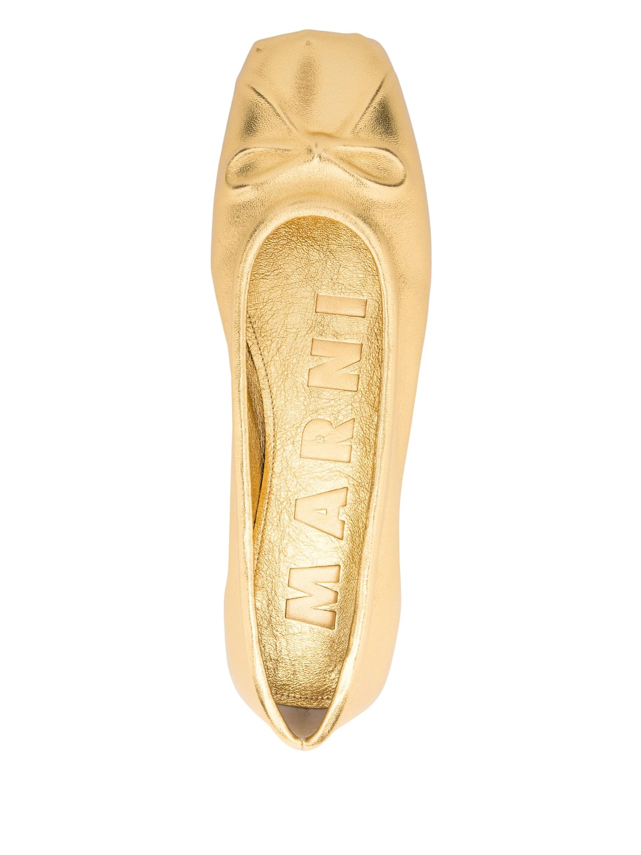 Bow-detail Ballet Flats - 3