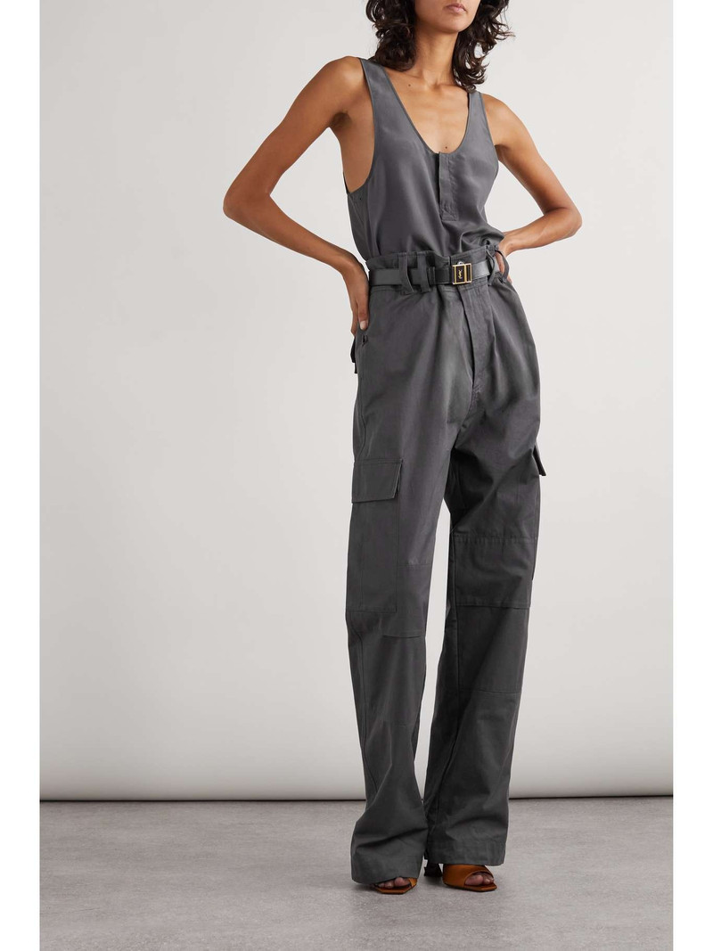 SAINT LAURENT Silk-satin tank outlook