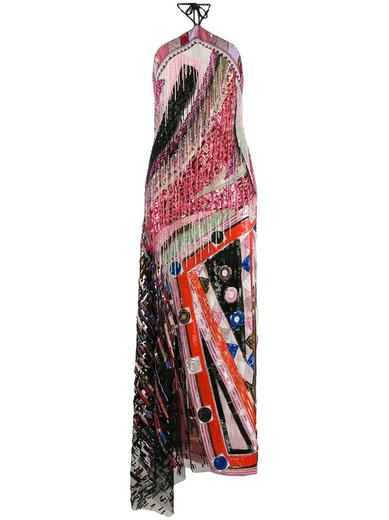 fringed Vivara long dress 1