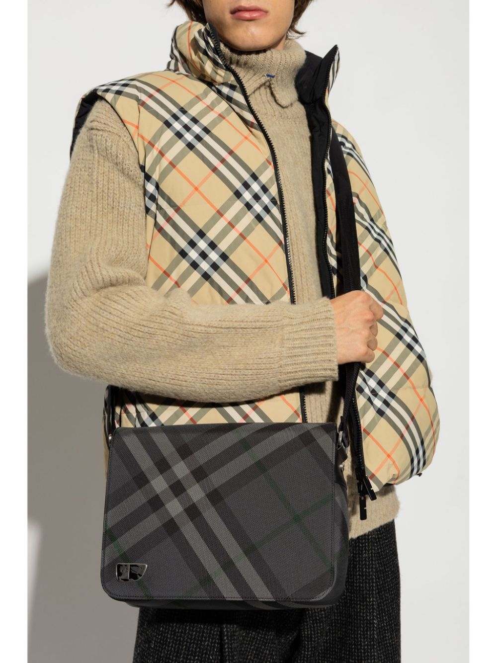 checked tote bag - 2