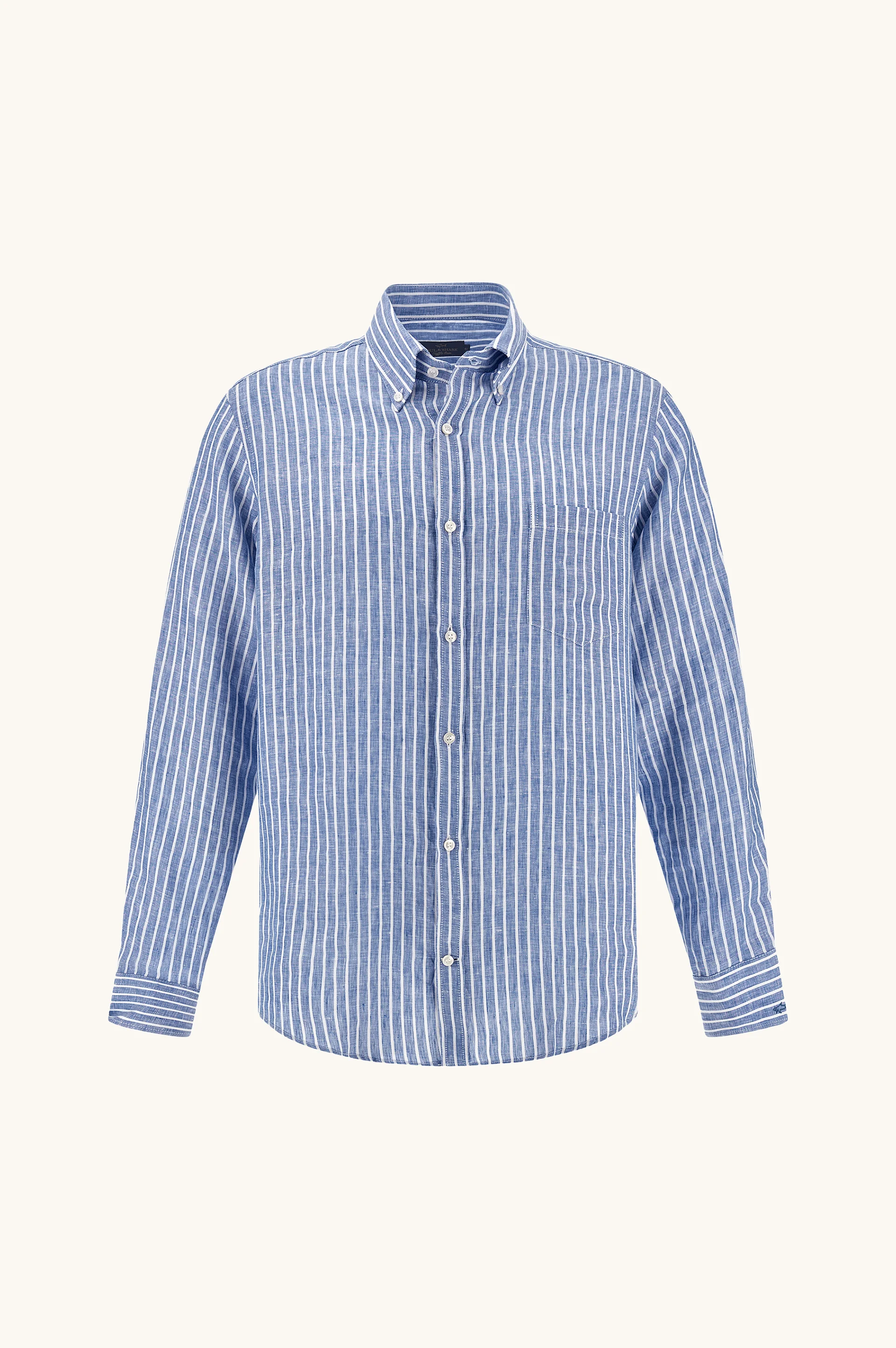 SOFFIO LINEN SHIRT WITH STRIPED PATTERN - 1