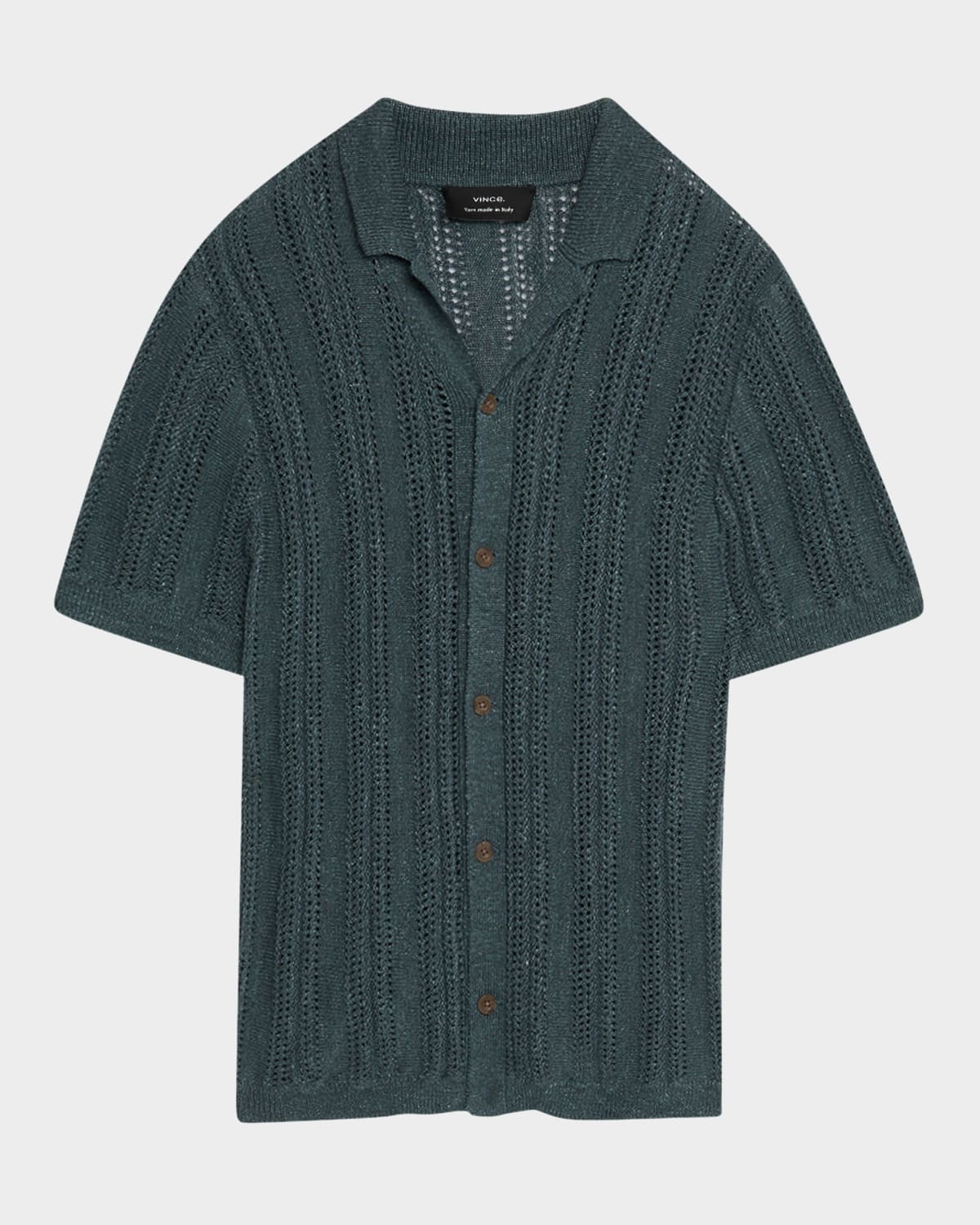 Men's Crochet Cabana Shirt - 1