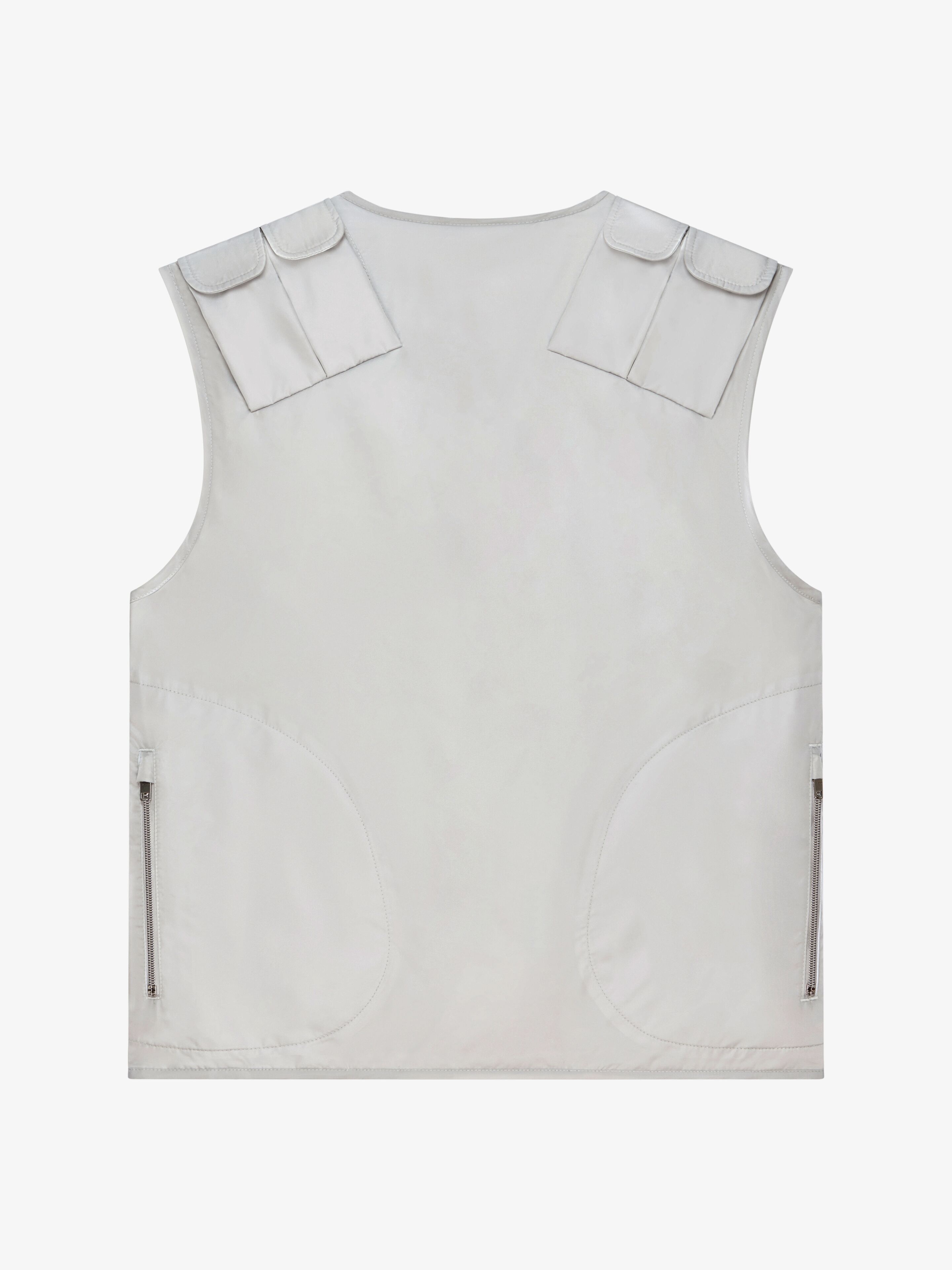 MULTIPOCKETS JACKET IN EMBROIDERED NYLON - 5