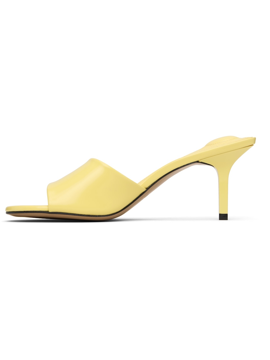 Yellow 'The Cubisto' Mules - 3