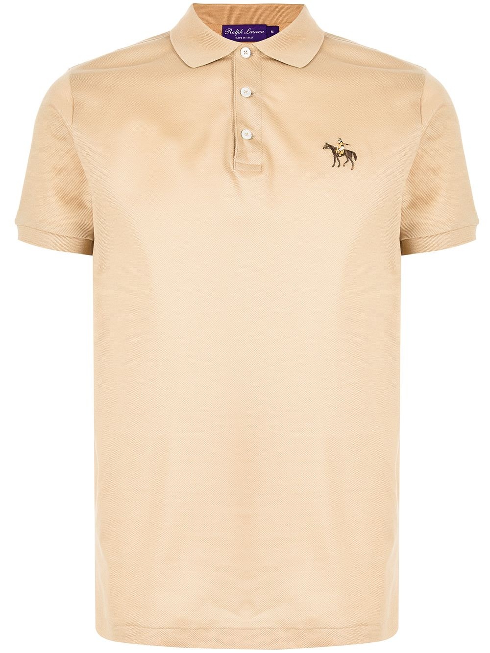 horse-embroidered polo shirt - 1