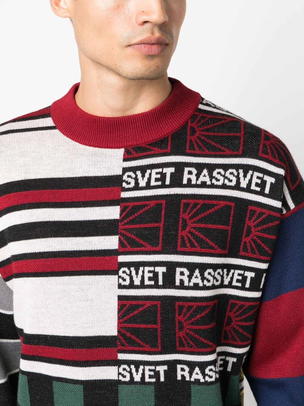 intarsia-knit wool-blend jumper - 5