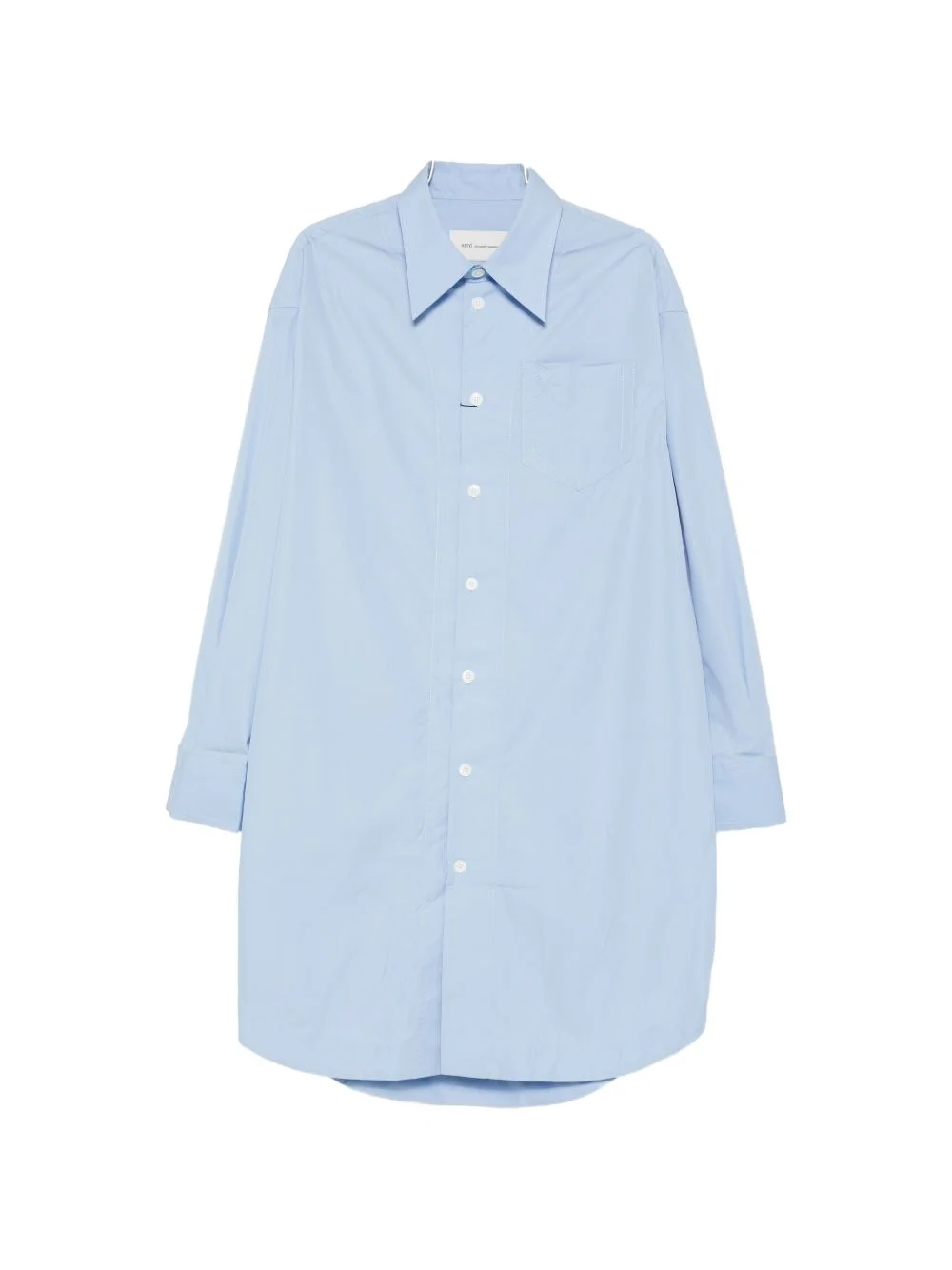 logo-embossed shirt - 1