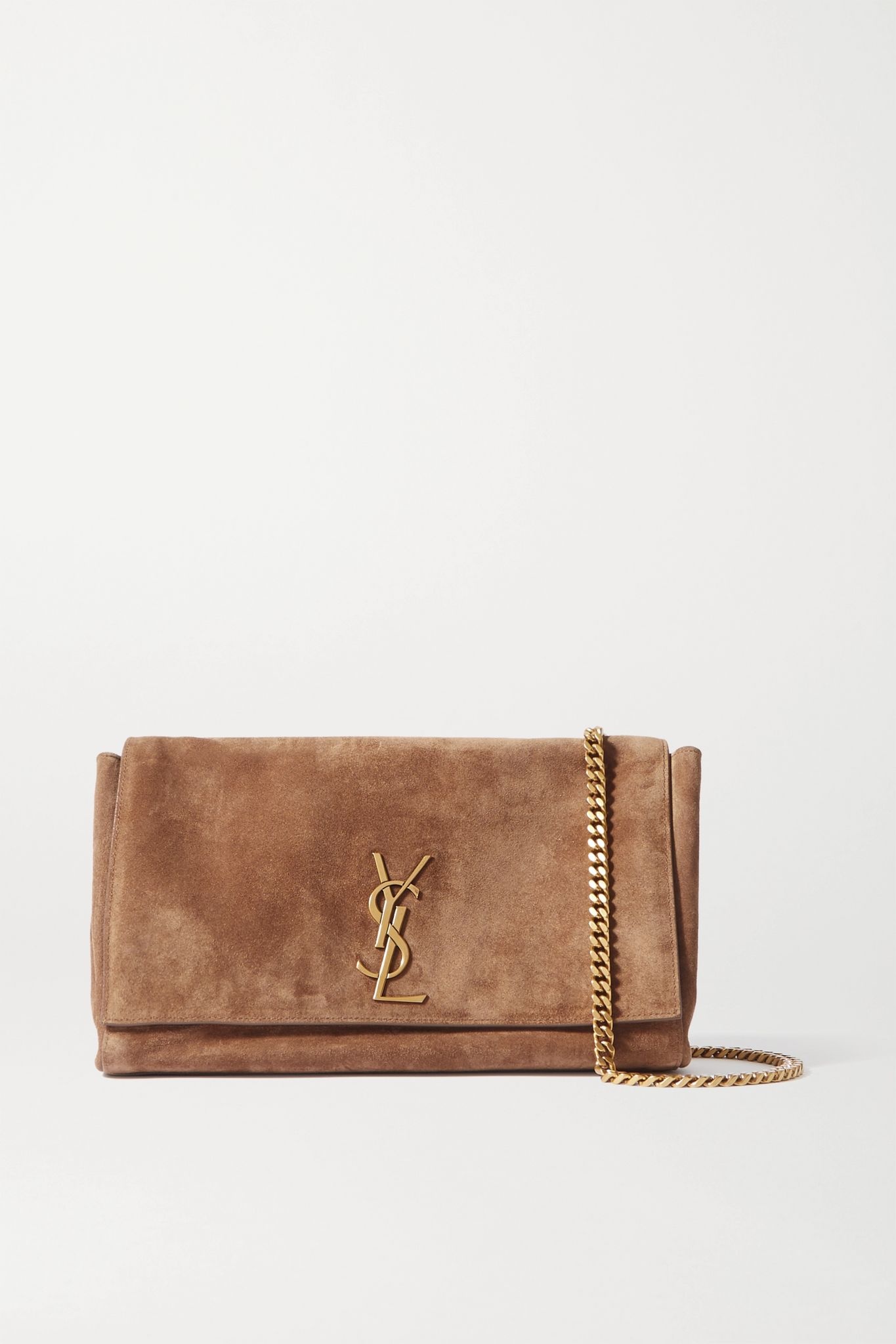 Kate reversible leather and suede shoulder bag  - 1