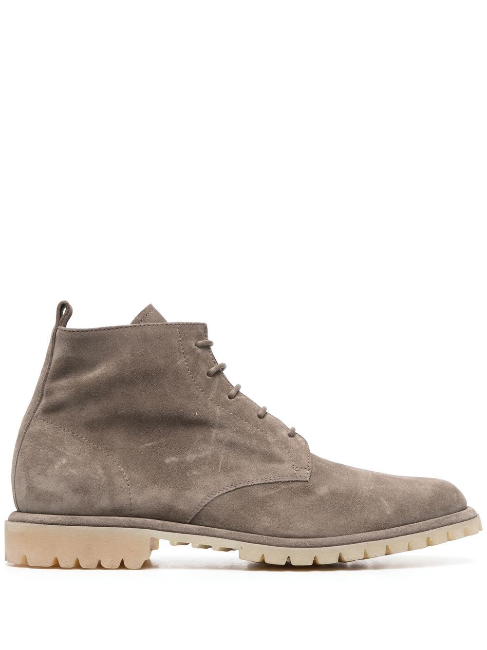lace-up suede boots - 1