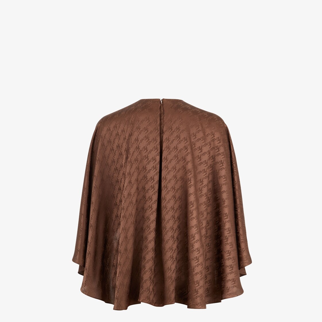Brown satin top - 2