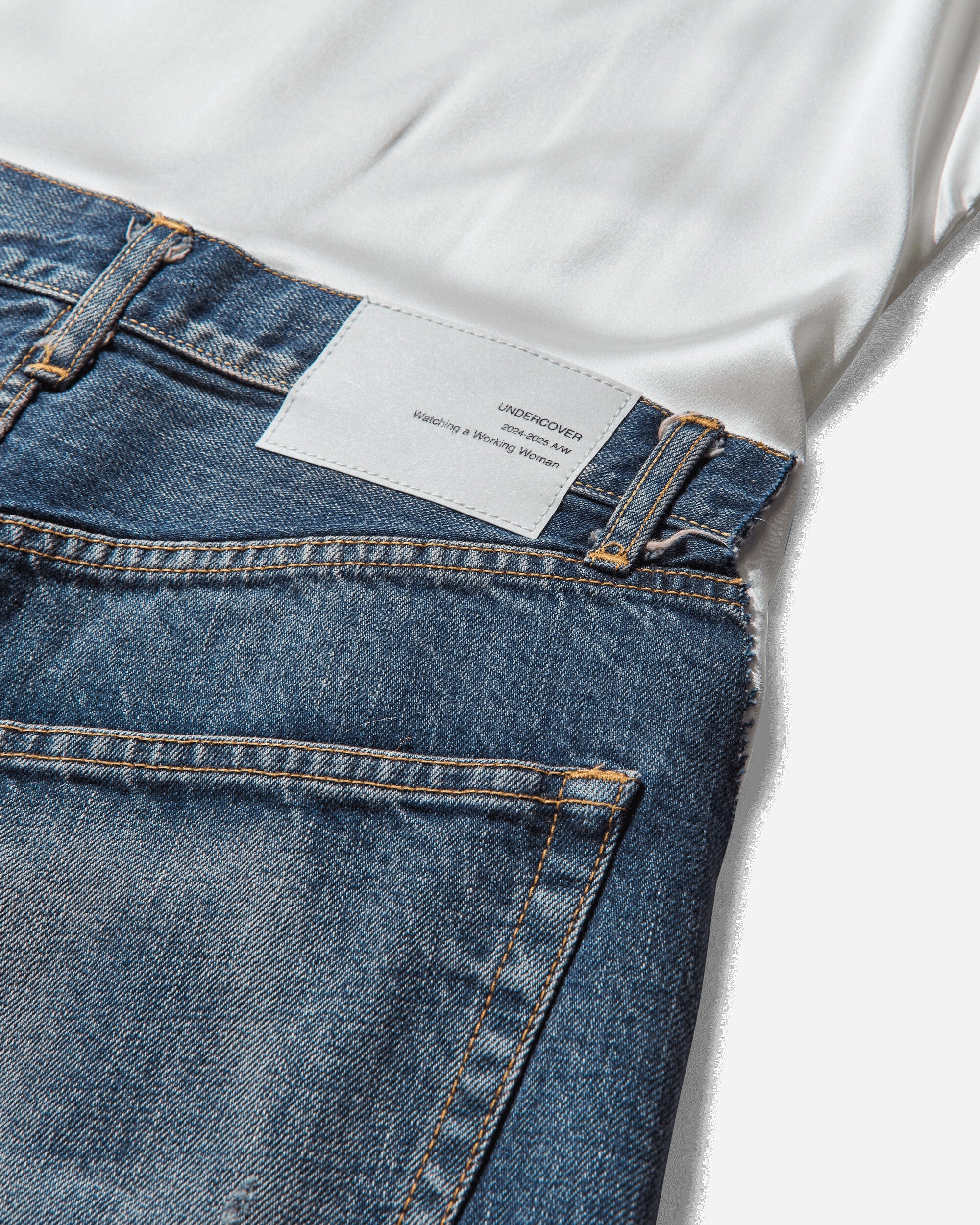 Women's All-In-One Denim Pants Light Blue Indigo - 4