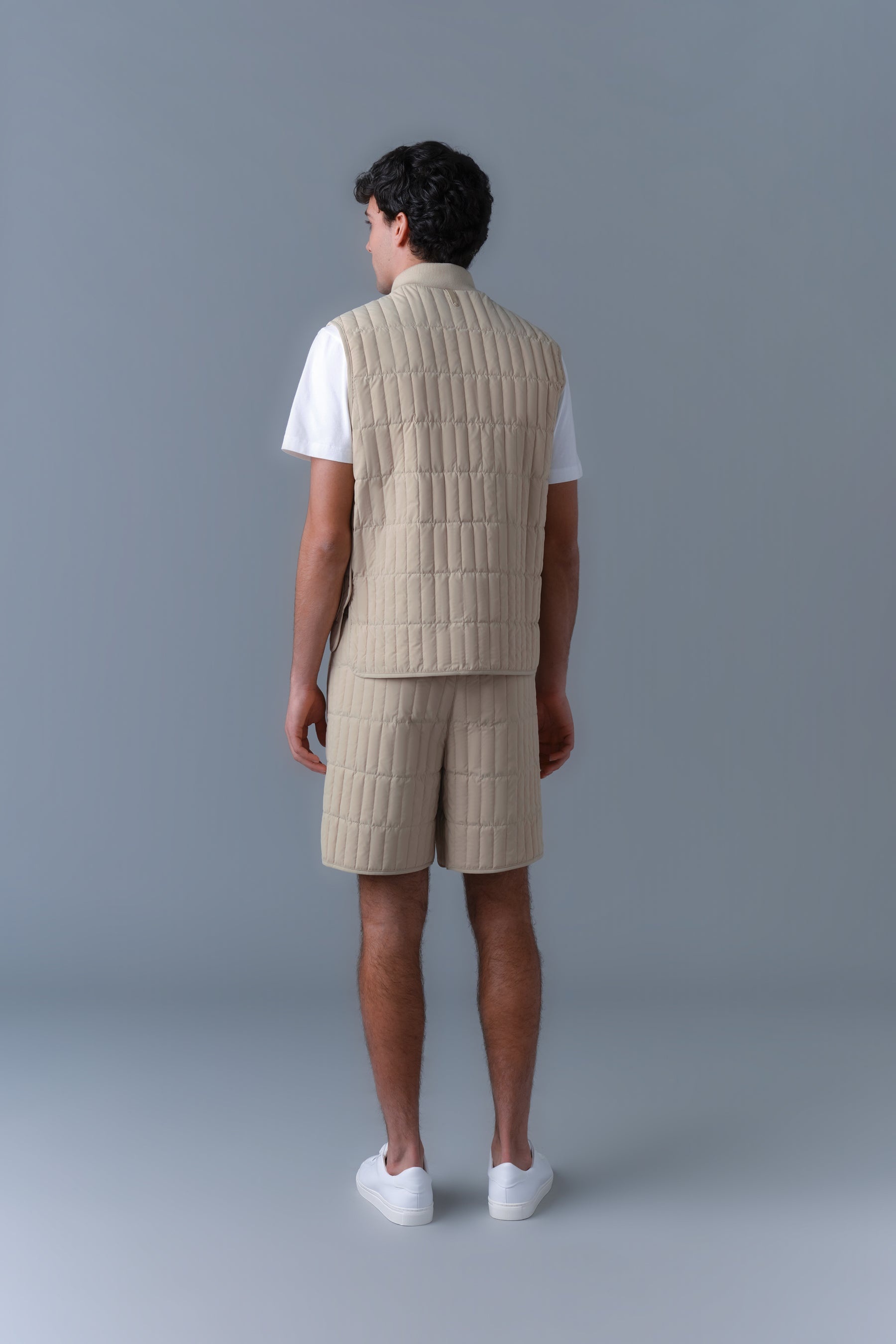 LEVI Light Down Vertical Quilted Vest - 4