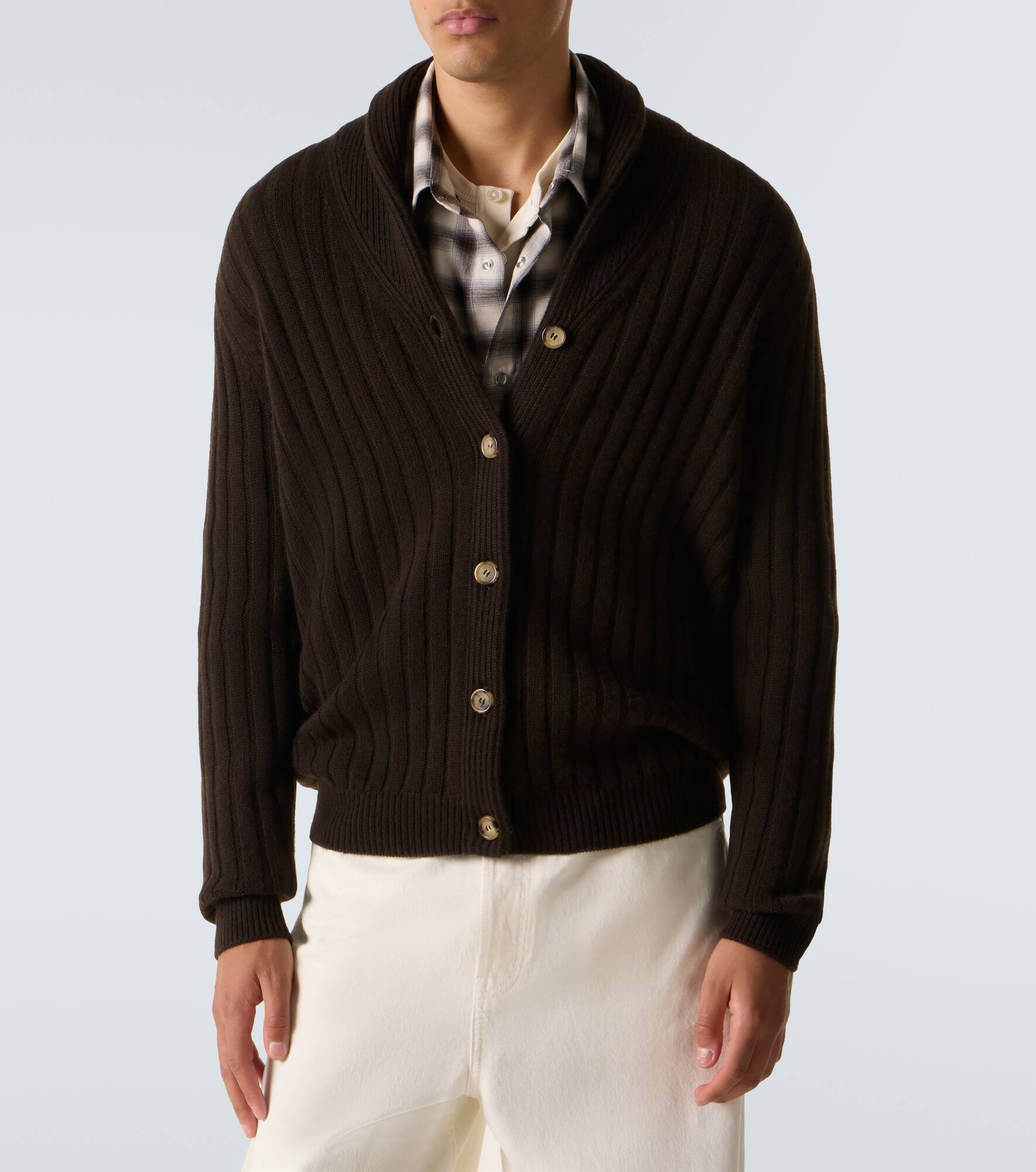 Mr Denver ribbed-knit cashmere cardigan - 3