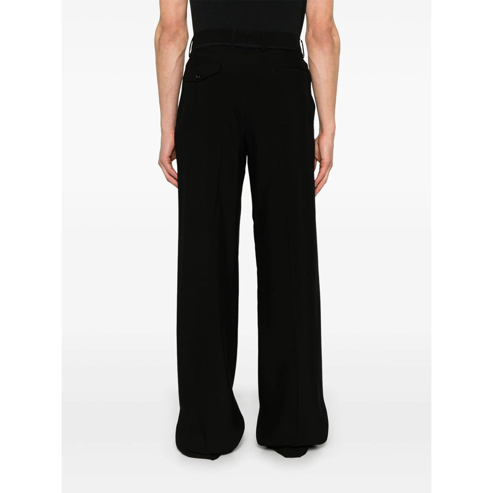 Ann Demeulemeester Black Trousers - Regular & Straight-Leg Trousers Men - 5