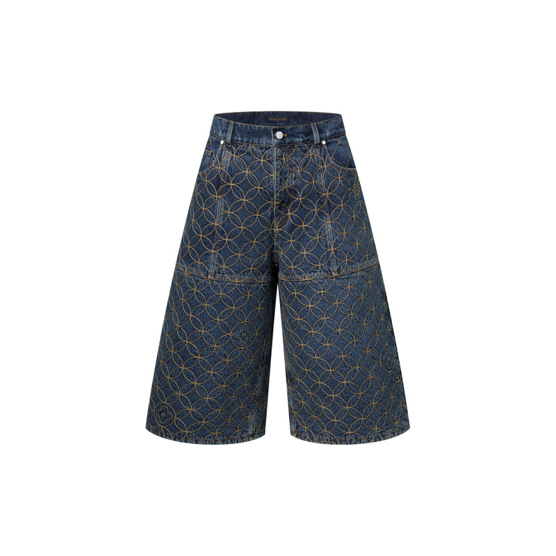 Embroidered Workwear Shorts - 1