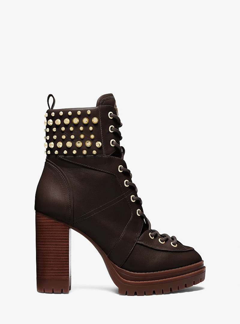 Yvonne Studded Leather Boot 1