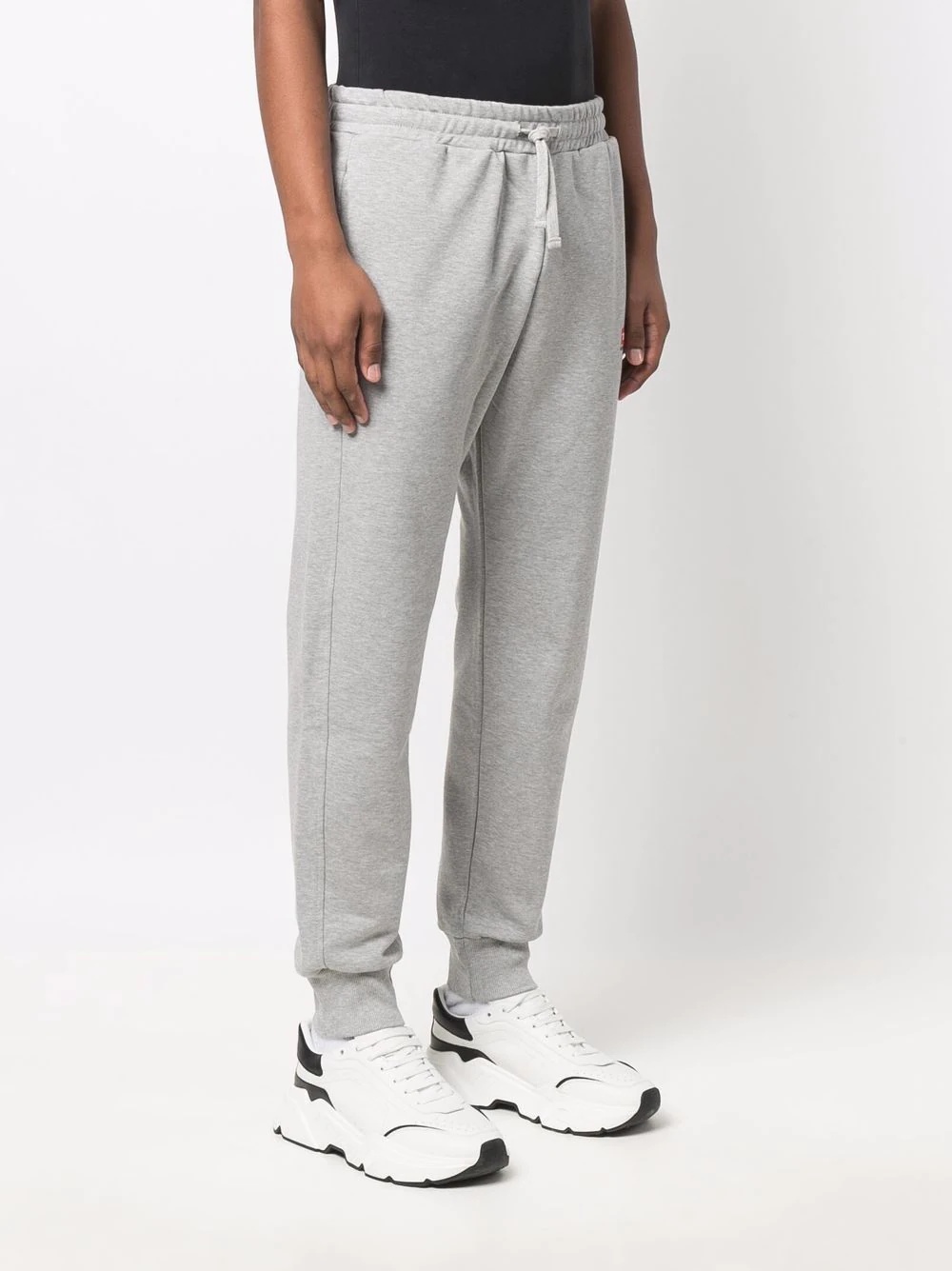 embroidered-logo tapered joggers - 3