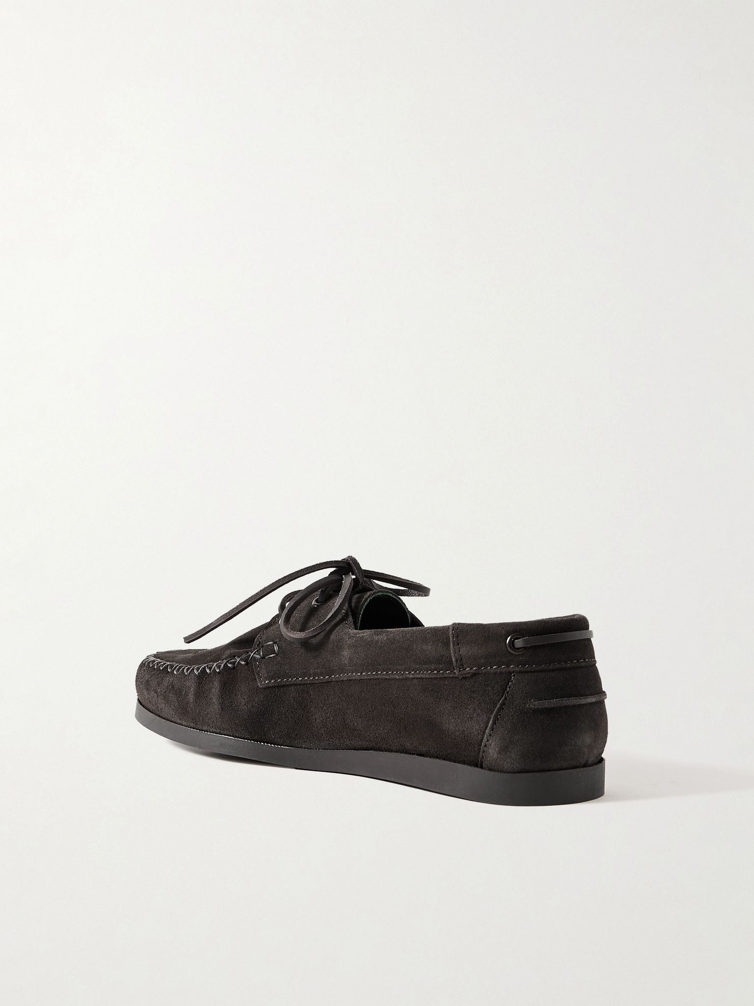 Suede Boat Shoes Dark brown - 4