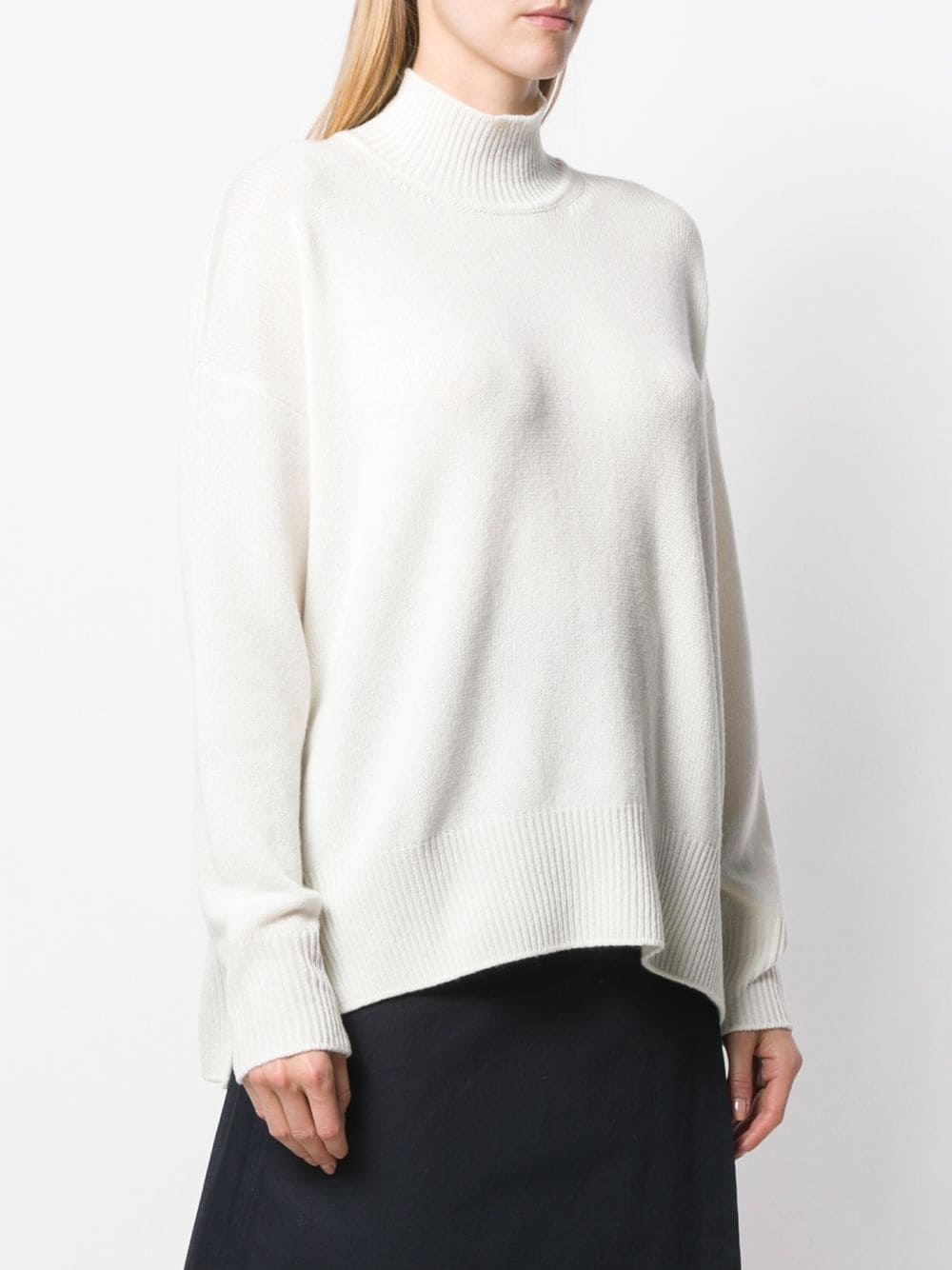 high-neck knitted jumper - 3