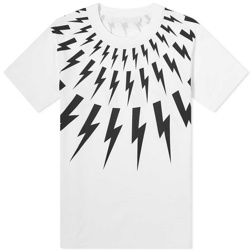 Neil Barrett Fairisle Thunderbolt Tee - 1