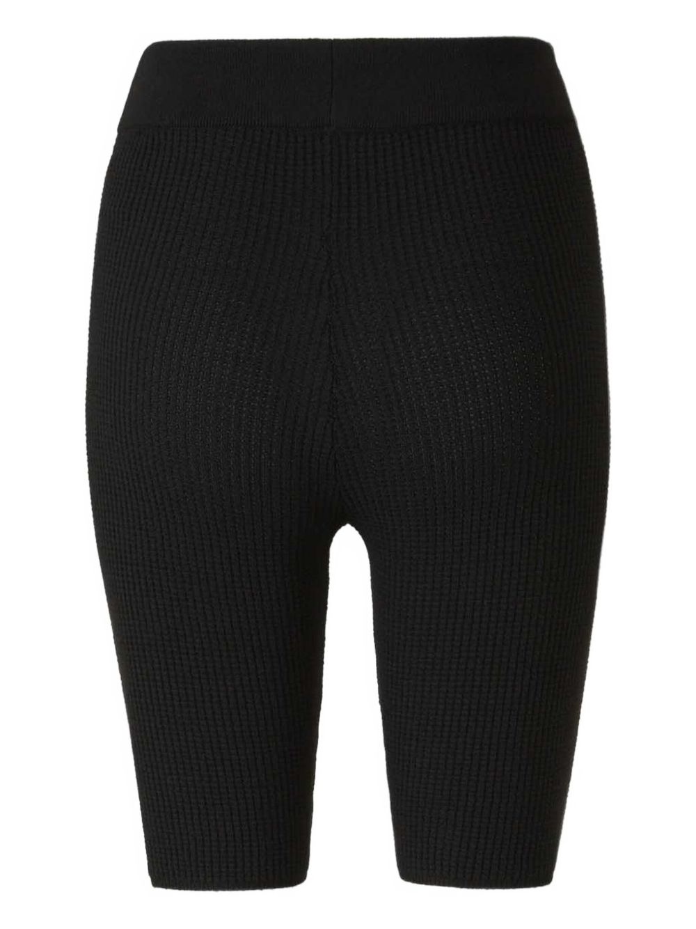 waffle-knit biker shorts - 2