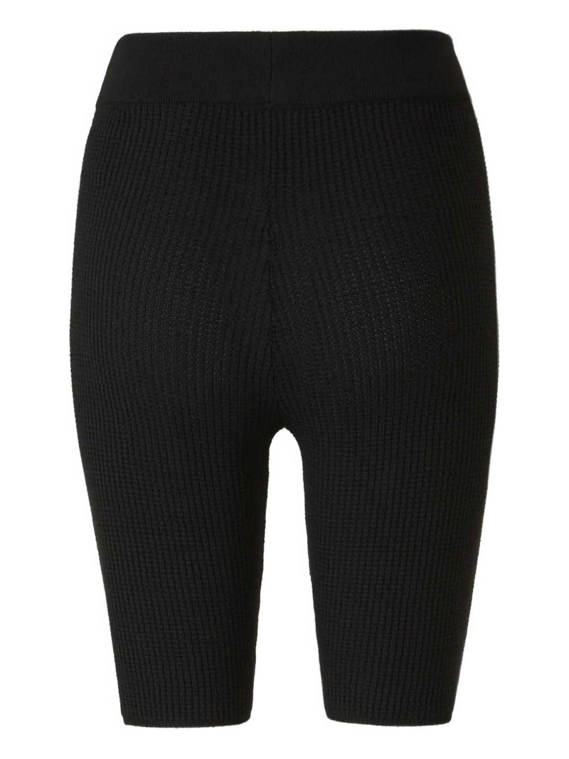 ESSENTIALS waffle-knit biker shorts outlook
