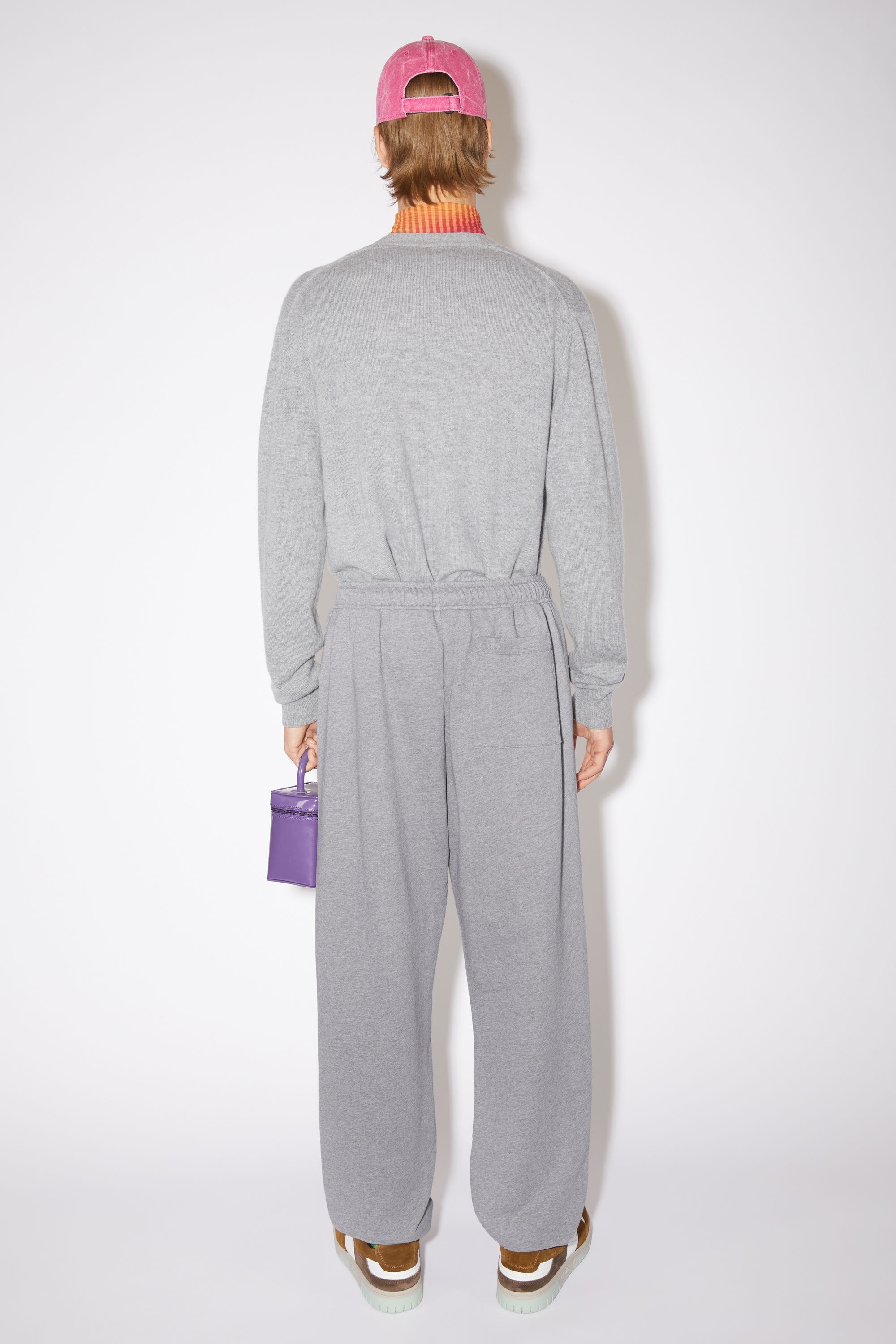 Fleece sweatpants - Light Grey Melange - 3