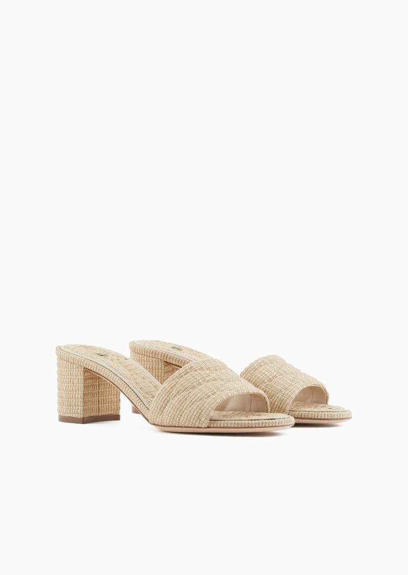 Quilted raffia sandals 2