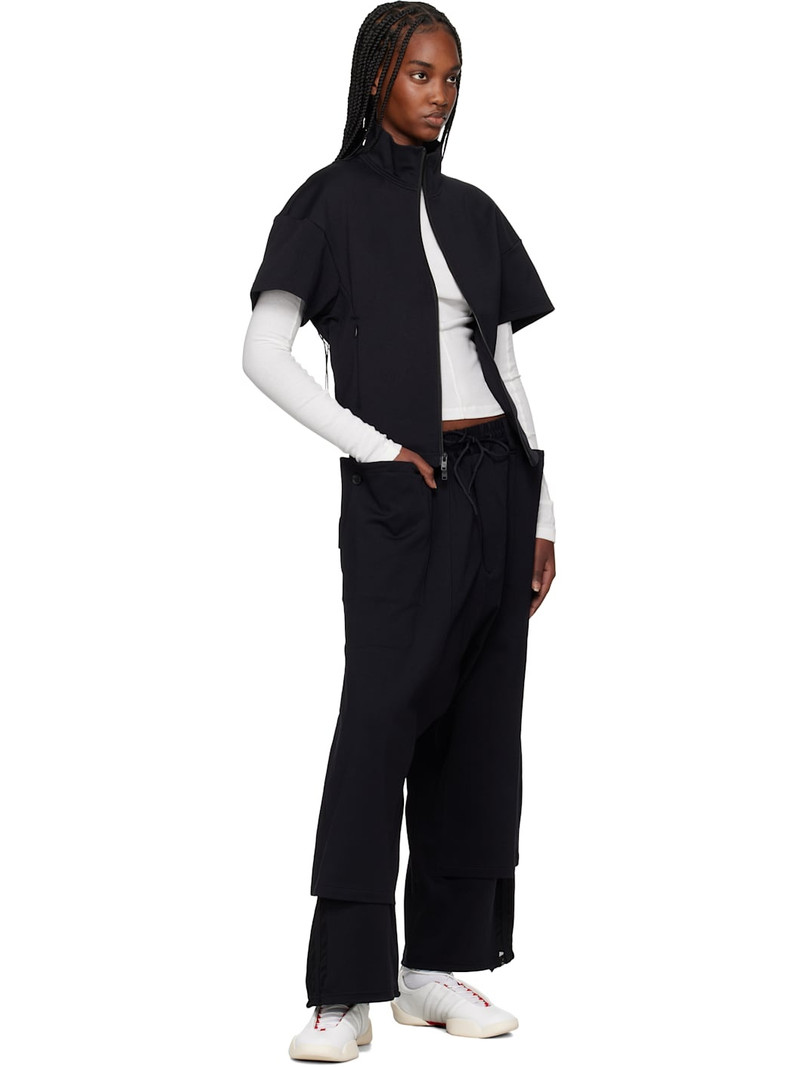 Y-3 Black 3-Stripes Openhem TP Track Pants outlook