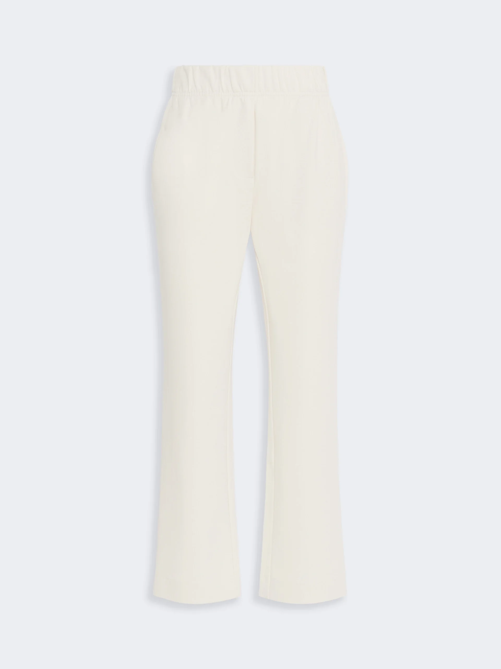 ELFO Milano-knit jersey trousers - IVORY - 1