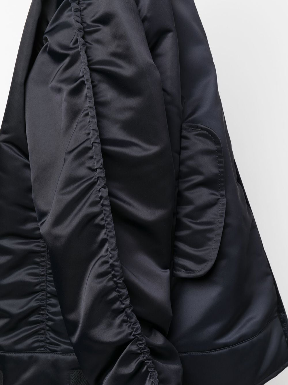 ruched-detail zip-fastening jacket - 5
