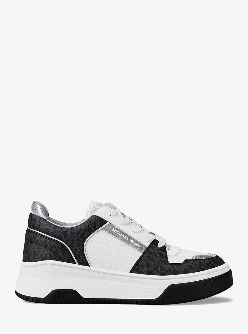 Lexi Mixed-Media Sneaker 1