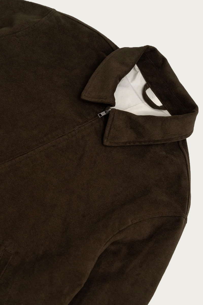 JAMES COWARD Site Jacket - Dark Brown Cotton Moleskin outlook